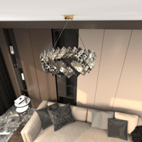 اضاءة سقف معلقة - ثريا علاقي تصميم مودرن