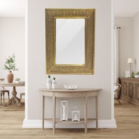 مرايا نحاس مزخرف معتق لون ذهبي