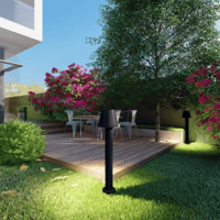 انارة خارجية - كشاف حديقة ليد بتصميم عصري وحديث