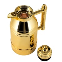 ترمس حراري ستيل للقهوة والشاي من السيف - لون ذهبي...