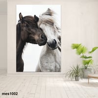 لوحة جدارية مطبوعة فنية وديكور - صورة خيل
