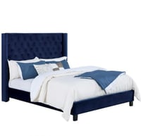 سرير  فندقي عصري بلوح رأسي تفصيل بمقاسات متعددة