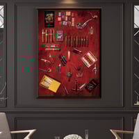لوحة جدارية فنية مطبوعة - سيجار لاونج Cigar Lounge