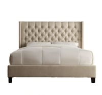 سرير  فندقي عصري بلوح رأسي تفصيل بمقاسات متعددة