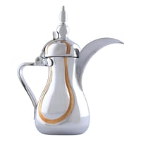 طقم دلة قهوة عربية ستيل من السيف- 3 قطع - لون ذهبي...