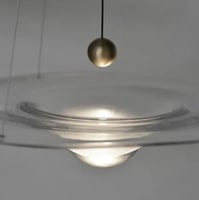 انارة سقف معلقة زجاجية ليد صغير تصميم عصري - مقاس...