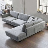 كنب زاوية شامواه مودرن - لون رمادي