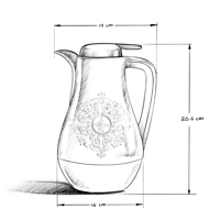 ترمس حراري للقهوة والشاي من السيف - سعة 1 لتر