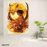 لوحة جدارية مطبوعة على لوح اكريلك من انمي قاتل الش...