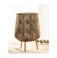 شمعدان نحاسي مخرم