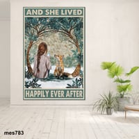 لوحة جدارية مطبوعة على لوح اكريلك - امرأة