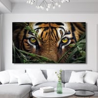 لوحة جدارية مطبوعة وديكور عيون الفهد