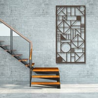 منحوتة خشبية لوحة ديكور نقشة تجريدية