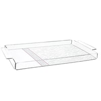 صينية تقديم فاخرة بزخرفة بلاتينية انيقة مفردات من...