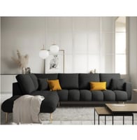 كنب زاوية للصاله - أسود