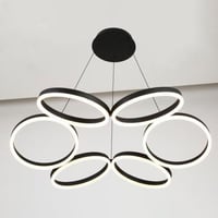 انار سقف معلقة 6 دوائر متداخلة تصميم مودرن لون اسو...