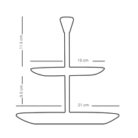 مضيفة طبقتين زجاج مذهب بتصميم عصري