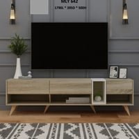 طاولة تلفزيون خشبية تصميم عصري