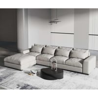 كنب زاوية مودرن - لون رمادي