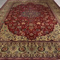 سجاد ايراني مشهد - صناعة و نسيج يدوي | مقاس: 3x3.8...