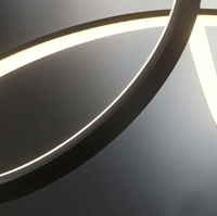 انارة سقف معلقة ثريا كونري عشوائي مودرن لون اسود -...