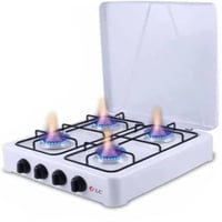 موقد غاز 4 شعلات من دي ال سي - لون ابيض