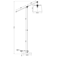 اضاءة ستاند ارضية - ابجورة ارضية تصميم عصري وحديث