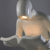 اضاءة ستاند ابجورة مودرن تصميم قارئ كتاب - لون ابي...