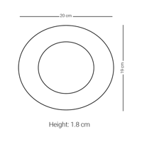 طقم صحون زجاجية فاخرة بزخرفة ملونة مستوحاة من الور...