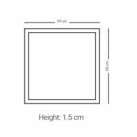 صحن وصينية تقديم بورسلان مربع بزخرفة ذهبية مستوحاة...