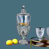 موزع عصير ومشروبات زجاجي كرستالي - 5 لتر