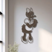 منحوتة خشبية لوحة ديكور نقشة ميني ماوس