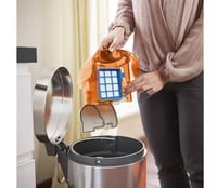 فيليبس Philips مكنسة كهربائية بدون كيس برتقالي مصف...