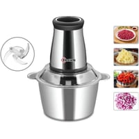 مفرمة كهربائية ستيل من كراون 200 واط - سعة 2 لتر