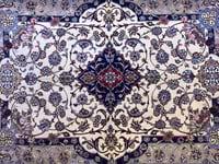 سجادة إصفهان حرير مع الصوف تك خفت اساس حرير نسيج ي...