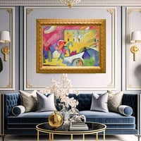 لوحة جدارية كلاسيكية مطبوعة ومغلفة بالزجاج - الفنا...