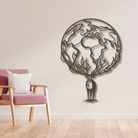 منحوتة خشبية لوحة ديكور رأس الآيل الكبير