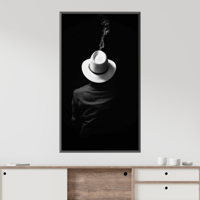 غموض رجل - لوحة كانفس جدارية