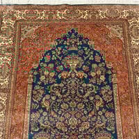 سجادة كشميري مصنوع من الحرير الطبيعي | مقاس: 1.8x1...