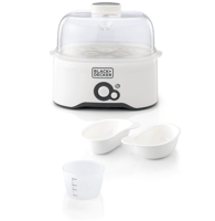 بلاك اند ديكر طباخة بيض - ابيض، 6 بيضات