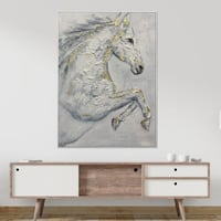 الخيل والذهب - لوحة جدارية مطبوعة