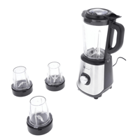 خلاط كهربائي زجاجي مع مفرمة ومطحنة من كينوود - سعة...