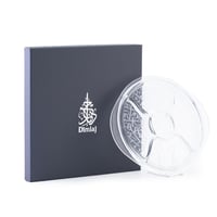 صحن تقديم زجاجي مقسم / صحن مكسرات زجاجي فاخر محفور...