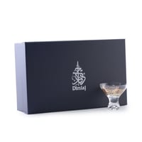 طقم كاسات بوظة كريستال فاخر بزخرفة ذهبية من الخط ا...