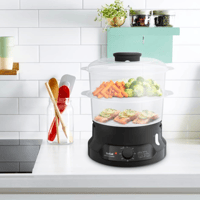 طباخة بالبخار من تيفال - سعة 6 لتر - لون اسود