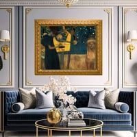 لوحة جدارية كلاسيكية مطبوعة ومغلفة بالزجاج - الفنا...