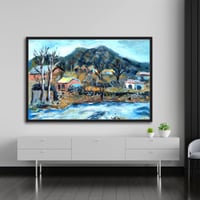 لوحة جدارية كنفاس مطبوعة - المدينة