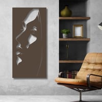 منحوتة خشبية لوحة ديكور نقشة امرأه