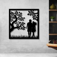 منحوتة خشبية لوحة ديكور نقشة زوجين