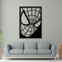 منحوتة خشبية لوحة ديكور نقشة سبايدرمان